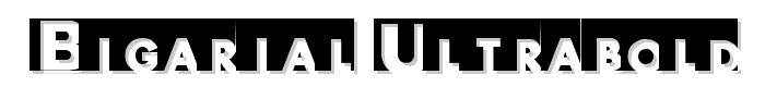 BIGARIAL UltraBold font